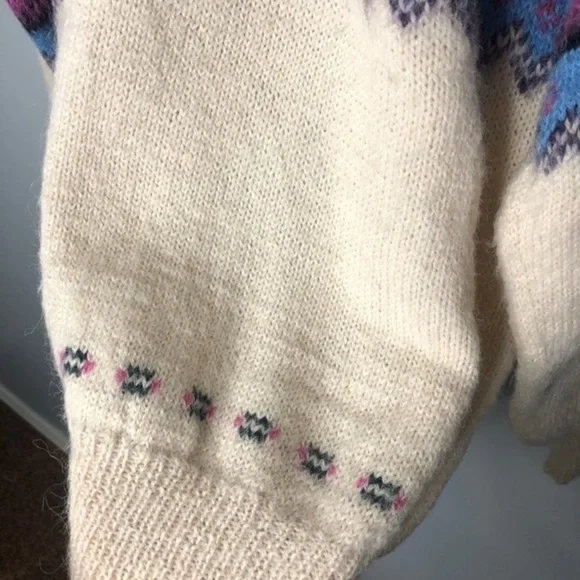 Vintage the baby alpaca nordic cream sweater - Picture 4 of 9